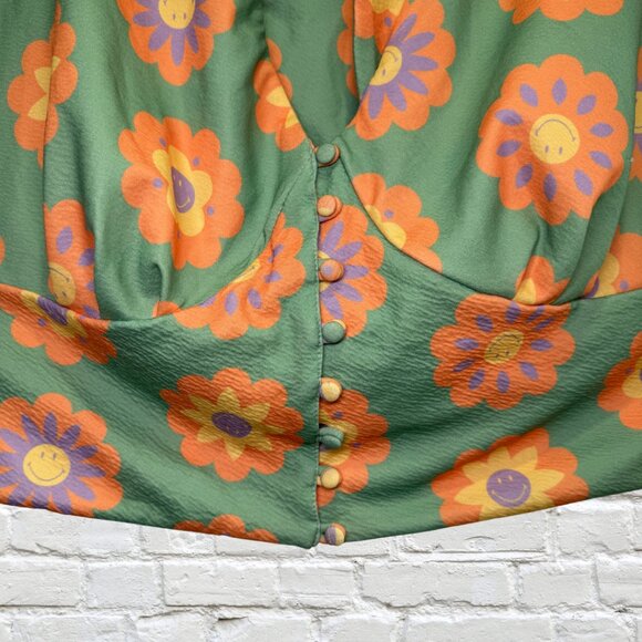 4X Smak Parlour SMILEY Halter Crop Top NWT - Picture 6 of 7